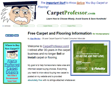 Tablet Screenshot of carpetprofessor.com